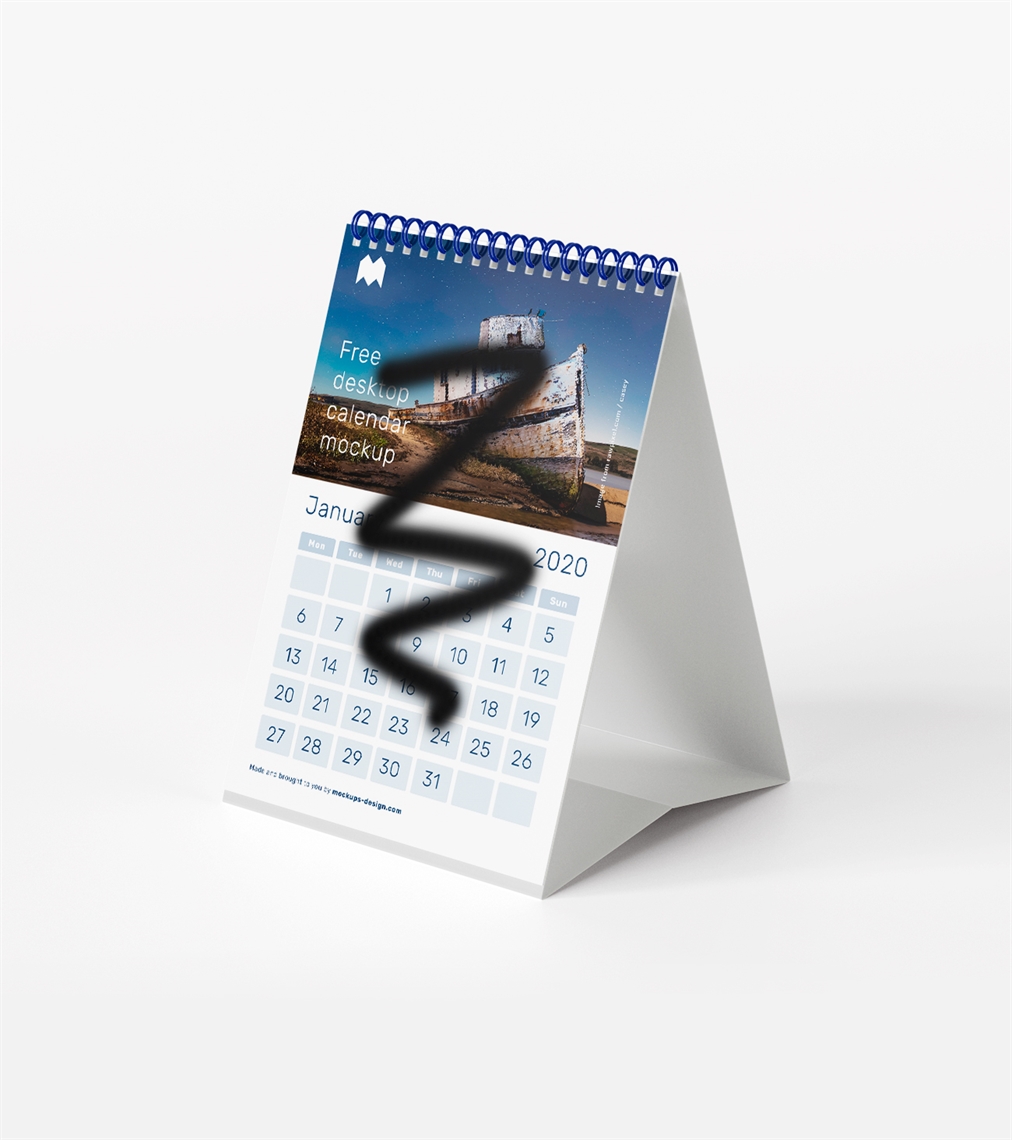 Show details for Desk Calendar - Wiro Bound