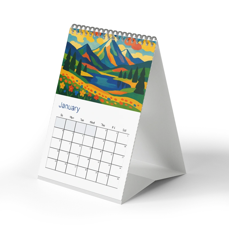 Show details for Desk Calendars - Wiro Bound